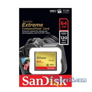 Карта пам'яті Sandisk CF 64GB Extreme (SDCFXSB-064G-G46) фото №3