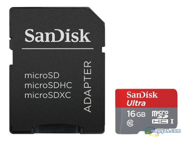 Карта памяти Sandisk Ultra SDHC 16GB Class 10 UHS-I 80MB/s (SDSDUNC-016G-GN6IN) фото №3