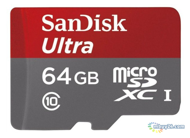 Карта памяти Sandisk Ultra SDXC 64GB Class 10 UHS-I 48MB/s (SDSDUNB-064G-GN3IN) фото №1