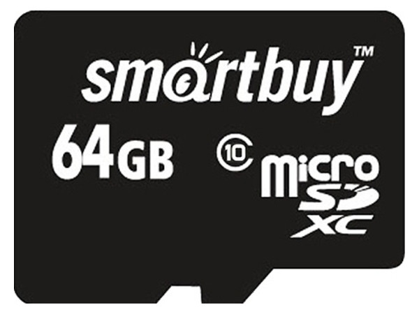 Карта пам'яті Smartbuy microSDXC 64GB class 10 SD adapter (SB64GBSDCL10-01) фото №1