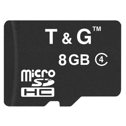 Карта пам'яті T&G micro SDHC 8GB class 4 TG-8GBSDCL4-00 фото №1
