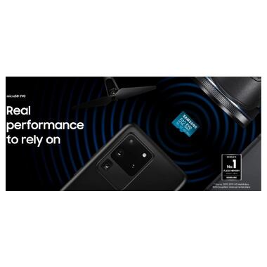 Карта памяти microSDXC (UHS-І U3) Samsung EVO Select 256Gb class 10 A2 V30 (R130MB/s W30MB/s) (adapter SD) (MB-ME256KA/EU) фото №8