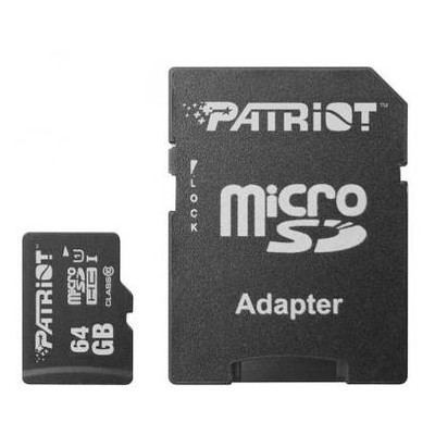 Карта пам'яті Patriot 64GB microSD (PSF64GMCSDXC10) фото №1