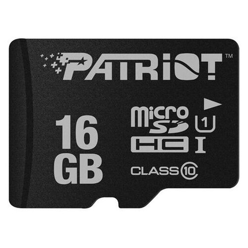 Карта пам'яті MicroSDHC Patriot LX 16GB UHS-I Class 10 (PSF16GMDC10) фото №1