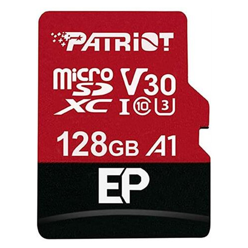 Карта пам'яті MicroSDXC Patriot EP A1 128GB UHS-I/U3 Class 10 R90/W80MB/s SD-adapter (PEF128GEP31MCX) фото №1
