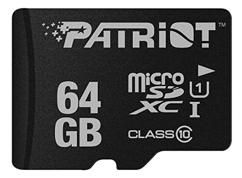 Карта пам'яті Patriot microSDXC LX Series 64GB Class 10 W-10MB/s R-80MB/s Без адаптера (PSF64GMDC10) фото №1