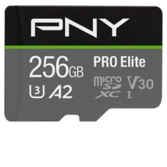 Карта памяті PNY Micro SD Card PRO Elite 256GB XC C10 UHS-I (P-SDU256V32100PRO-GE) фото №1