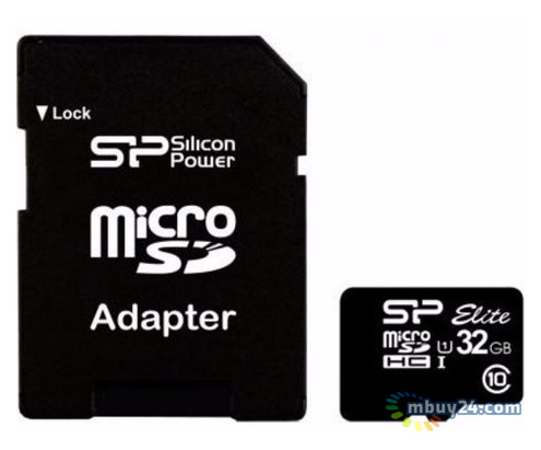 Карта пам'яті Silicon Power 32GB microSD Class 10 UHS-ISDR (SP032GBSTHBU1V10SP) фото №1