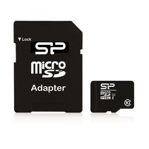 Карта памяти Silicon Power Сlass 10 8GB microSDHC + SD adapter (SP008GBSTH010V10SP) фото №1