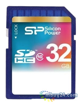 Карта пам'яті Silicon Power 32GB SDHC Class 10 (SP032GBSDH010V10) фото №1