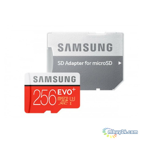 Карта памяти Samsung 256GB EVO Plus microSDXC UHS-I U3 сlass10  фото №1