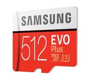 Карта памяти Samsung 512GB microSDXC C10 UHS-I U3 R100/W90MB/s Evo Plus + SD адаптер (MB-MC512GA/RU) фото №2