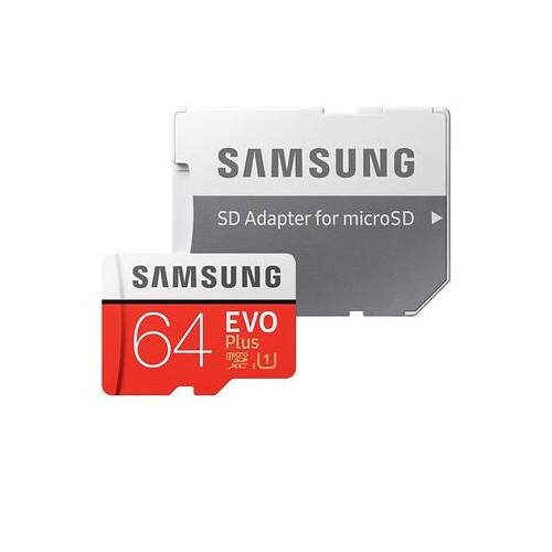 Карта памяти MicroSDXC 64GB UHS-I/U3 Class 10 Samsung Evo Plus R100/W90MB/s + SD-адаптер (MB-MC64HA/RU) фото №1
