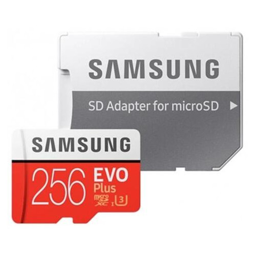 Карта памяти MicroSDXC 256GB UHS-I U3 Samsung Evo Plus R100/W90MB/s + SD Adapter (MB-MC256HA/RU) фото №3
