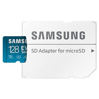 Карта пам'яті Samsung 128GB EVO Select microSDXC   Adapter (MB-ME128KA/AM) фото №4