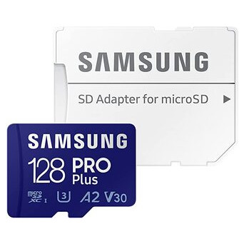 Карта пам'яті Samsung 128GB PRO Plus microSDXC   Adapter (MB-MD128KA/AM) фото №3