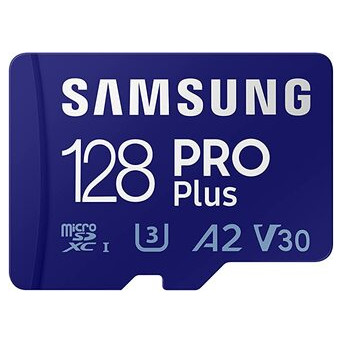 Карта пам'яті Samsung 128GB PRO Plus microSDXC   Adapter (MB-MD128KA/AM) фото №1