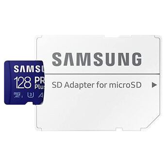 Карта пам'яті Samsung 128GB PRO Plus microSDXC   Adapter (MB-MD128KA/AM) фото №4