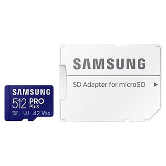 Карта пам'яті Samsung 512GB PRO Plus microSDXC   Adapter (MB-MD512KA/AM) фото №3
