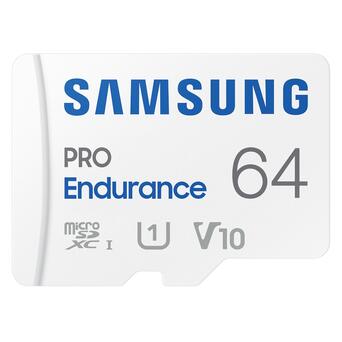 Карта пам'яті Samsung Pro Endurance NEW 64GB microSDXC Class 10 UHS-I U1 V10  + SD adapter (MB-MJ64KA) фото №2
