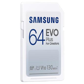 Карта пам'яті Samsung 64GB SDXC UHS-I U1 V10 EVO Plus (MB-SC64K/AM) фото №2