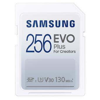 Карта пам'яті Samsung 256 GB SDXC UHS-I U3 V30 EVO Plus MB-SC256K фото №1