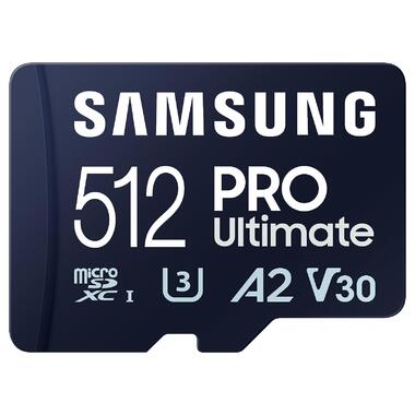 Карта памяти Samsung PRO Ultimate + Adapter microSDXC 512GB (MB-MY512SA) фото №1