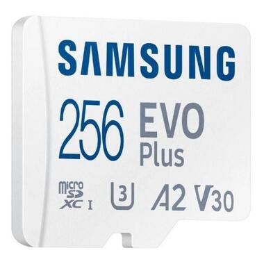 Карта пам'яті  Samsung 256GB microSDXC Class 10 UHS-I U3 V30 A2 EVO Plus + SD Adapter MB-MC256KA фото №3