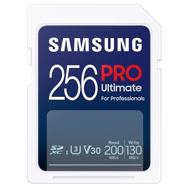 Карта пам'яті  Samsung PRO Ultimate 256GB SDXC 4K UHD, UHS-I, C10, U3, V30, A2 for DSLR (MB-SY256S) фото №1