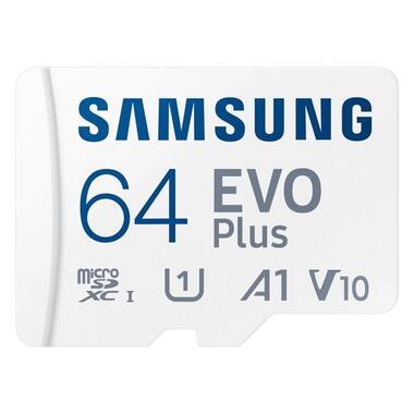 Карта пам'яті Samsung microSDHC 64GB C10 UHS-I R100MB/s Evo Plus + SD (MB-MC64KA/EU) фото №2