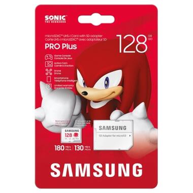 Карта пам'яті Samsung 128GB microSDXC class 10 UHS-I U3 V30 Pro Plus Sonic (MB-MD128SA/LC1) фото №7