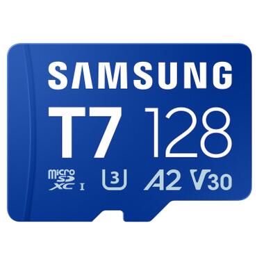 Карта памяти Samsung 128GB microSDXC class 10 UHS-I U3 V30 A2 T7 (MB-MB128T/WW) фото №1