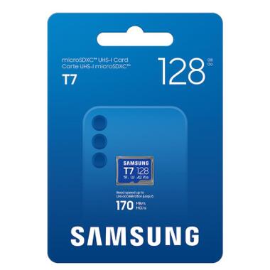 Карта памяти Samsung 128GB microSDXC class 10 UHS-I U3 V30 A2 T7 (MB-MB128T/WW) фото №4