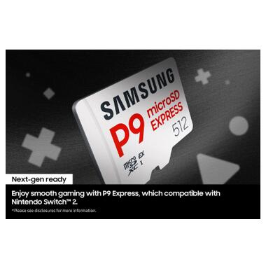 Карта памяти Samsung 256GB microSDXC class 10 SD7.1 UHS-I U3 V30 P9 Express (MB-MK256T/WW) фото №5