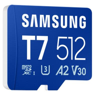 Карта памяти Samsung 512GB microSDXC class 10 UHS-I U3 V30 A2 T7 (MB-MB512T/WW) фото №3