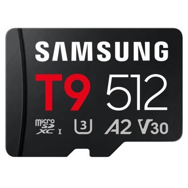 Карта памяти Samsung 512GB microSDXC class 10 UHS-I U3 V30 A2 T9 (MB-MH512T/WW) фото №1
