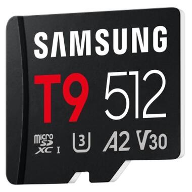Карта памяти Samsung 512GB microSDXC class 10 UHS-I U3 V30 A2 T9 (MB-MH512T/WW) фото №2