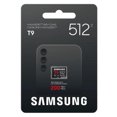 Карта памяти Samsung 512GB microSDXC class 10 UHS-I U3 V30 A2 T9 (MB-MH512T/WW) фото №4