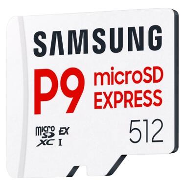 Карта памяти Samsung 512GB microSDXC class 10 UHS-I U3 V30 P9 Express (MB-MK512T/WW) фото №3