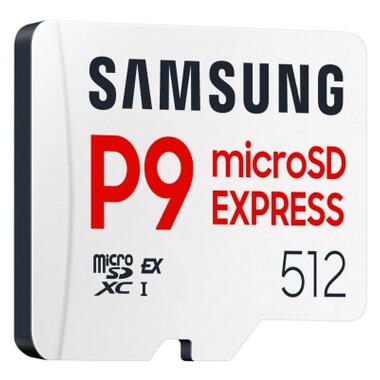 Карта памяти Samsung 512GB microSDXC class 10 UHS-I U3 V30 P9 Express (MB-MK512T/WW) фото №2