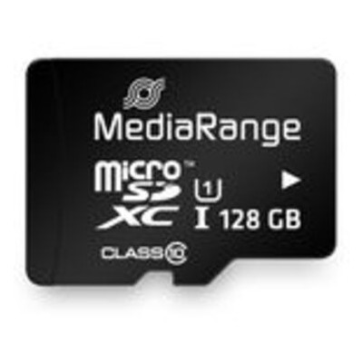 Карта памяти microSDXC MediaRange 128 Gb Class 10 SD адаптер (MR945) фото №3