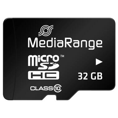 Карта пам'яті MicroSDHC 32GB Class 10 MediaRange R45/W15MB/s + SD-adapter (MR959) фото №2