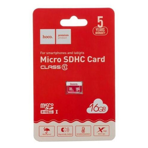 Карта памяти Hoco MicroSD 16GB Class 10 (77702907) фото №1