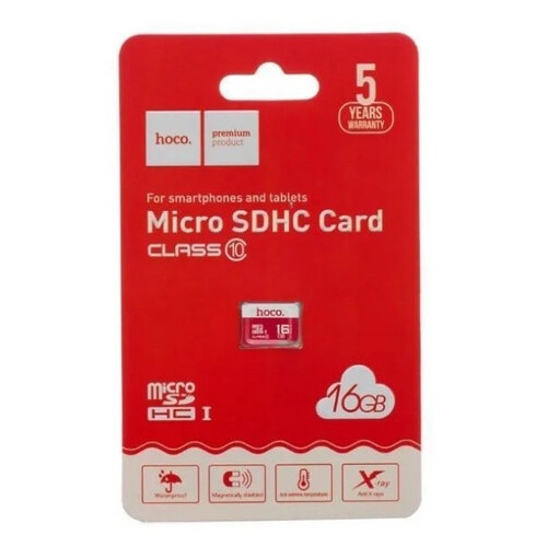 Карта памяти Hoco MicroSD 16GB Class 10 (ZE35011864) фото №4