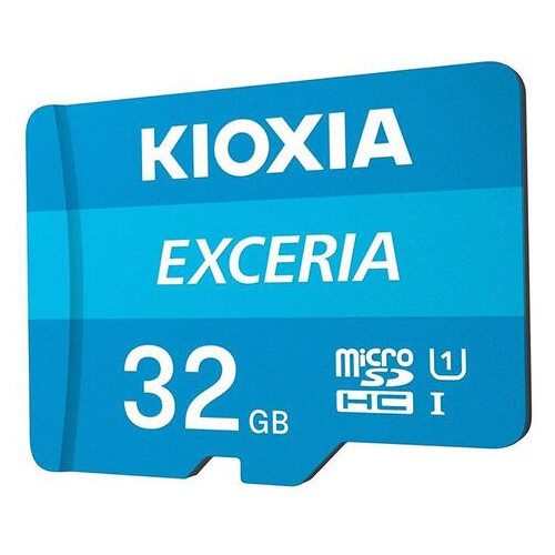 Карта пам'яті MicroSDHC 32GB UHS-I Class 10 Kioxia Exceria R100MB/s (LMEX1L032GG2) Адаптер SD фото №2