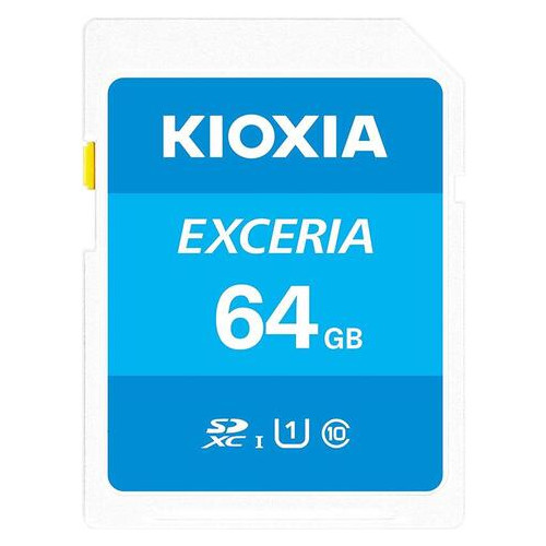 Карта памяти SDXC 64GB UHS-1 Class 10 Kioxia Exceria R100MB/s (LNEX1L064GG4) фото №1