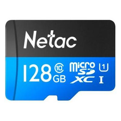 Карта памяти Netac 128GB microSDXC class 10 UHS-I P500 Standard (NT02P500STN-128G-R) фото №1