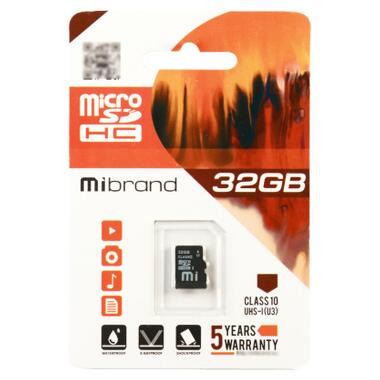 Карта памяти Mibrand 32GB microSD class 10 UHS-I U3 (MICDHU3/32GB) фото №1