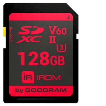 Карта пам'яті Goodram 128 GB SDXC UHS-II U3 IRDM IR-S6B0-1280R11 фото №1