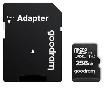 Карта пам'яті Goodram MicroSDXC 256GB UHS-I Class 10 SD-adapter (M1AA-2560R12) фото №1
